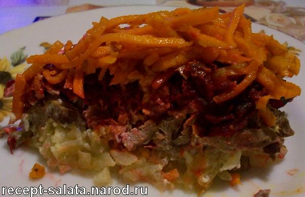 Мужской каприз с говядиной и морковью по корейски салат рецепт с Мужской каприз с говядиной и морковью по корейски салат рецепт с